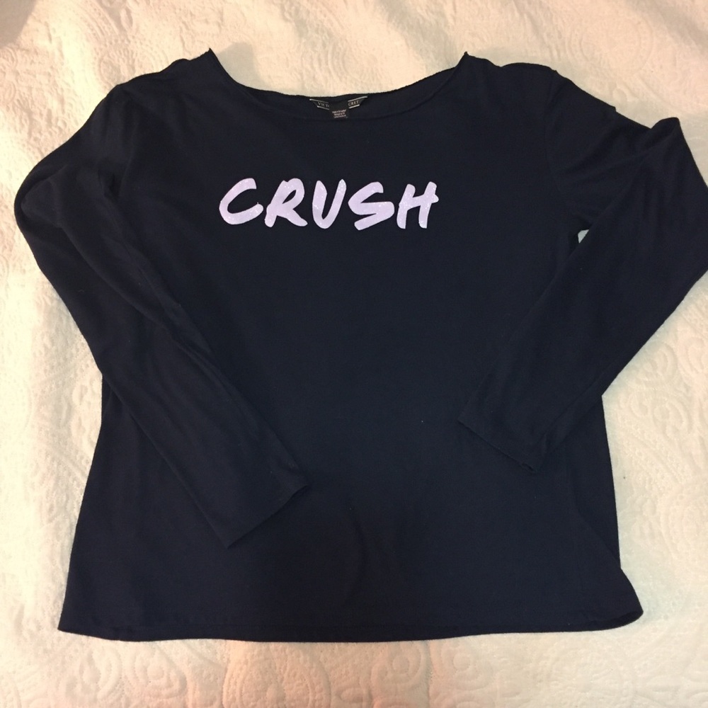 Victoria’s Secret Crush Long Sleeve Blue Navy Top